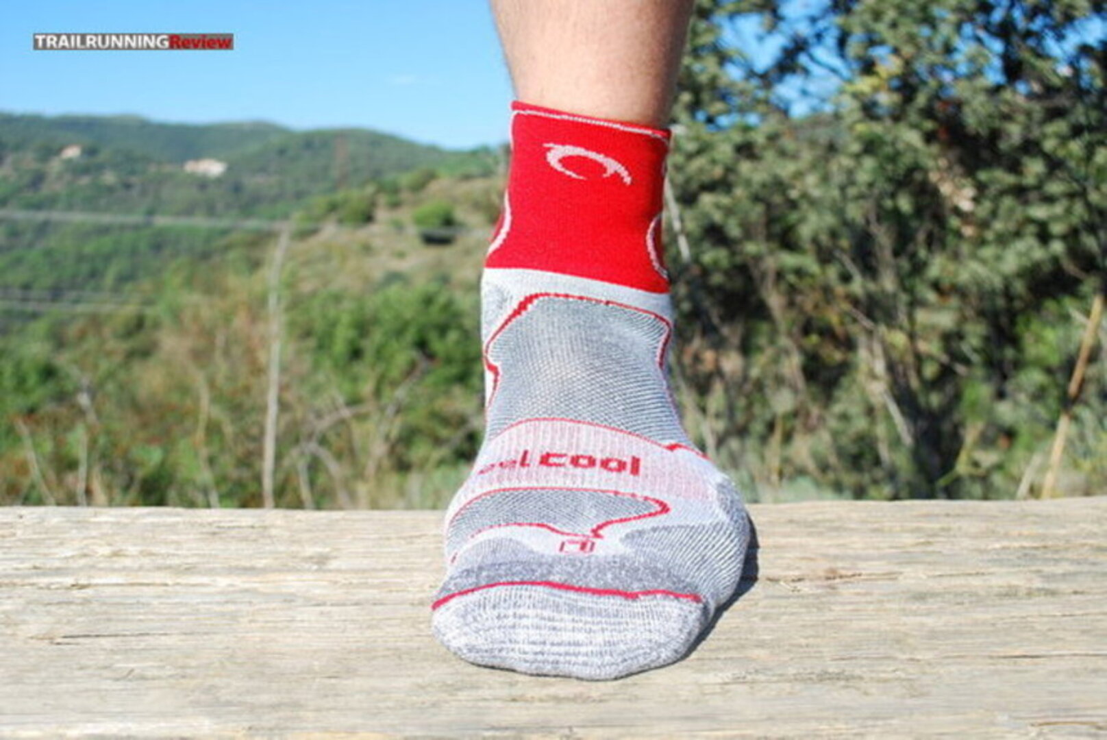 Calcetines Lurbel Track Azul Gris Trail Running