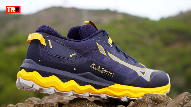 Zapatillas Mizuno Wave Daichi 7 azul amarillo hombre