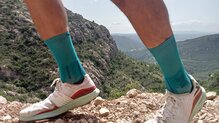 X-Socks Trailrun Perform Crew, el pie no resbala en el calzado.