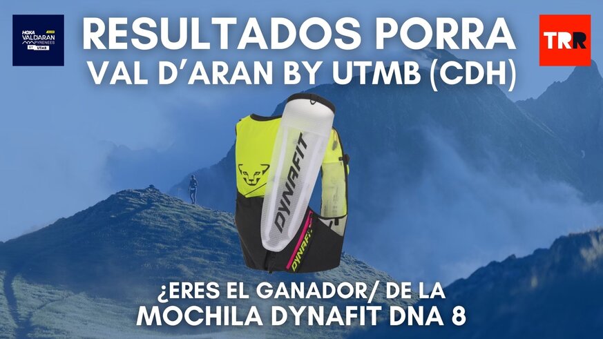 Porra TRR de la CDH Val d'Aran by UTMB 2024.

As quedaron vuestras votaciones para el ganador y la ganadora de la CDH.

Consulta el ganador de la mochila Dynafit DNA 8  que sortebamos por participar.
